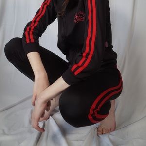 L'ecole Des Femmes Black Track Suit Pants Size L